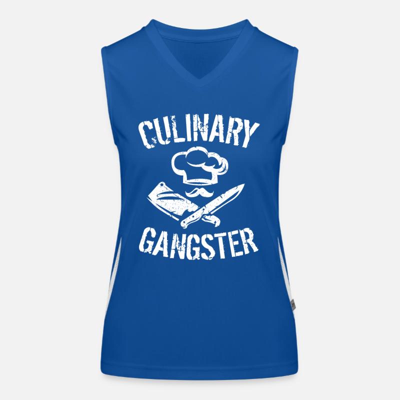 Culinary Gangster Professional Head Cook Gift Idea Débardeur respirant contrasté Femme