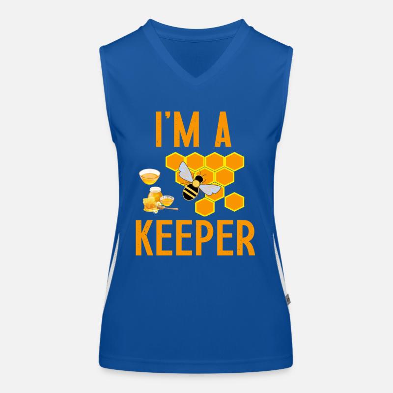 I am a keeper gift for beekeeper humor Débardeur respirant contrasté Femme