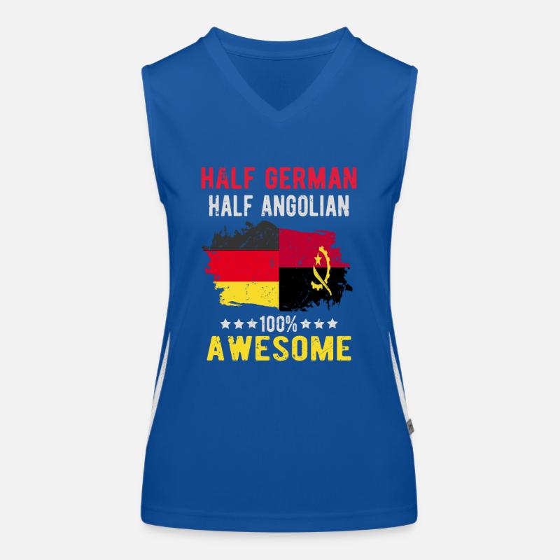 Halb Deutsch Halb Angolier Funktionelles Kontrast-Tank Top für Frauen