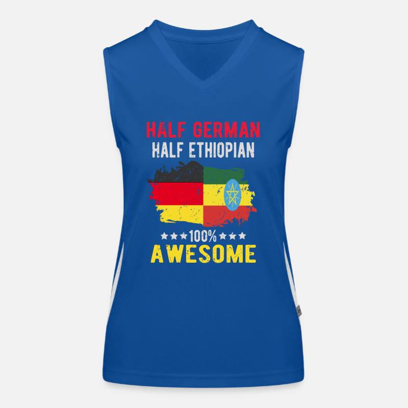 Half German Half Ethiopian Women's Functional Contrast Tank Top
