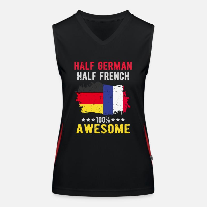 Half German Half German Women's Functional Contrast Tank Top