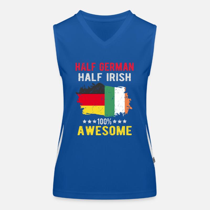 Half German Half Irish Women's Functional Contrast Tank Top