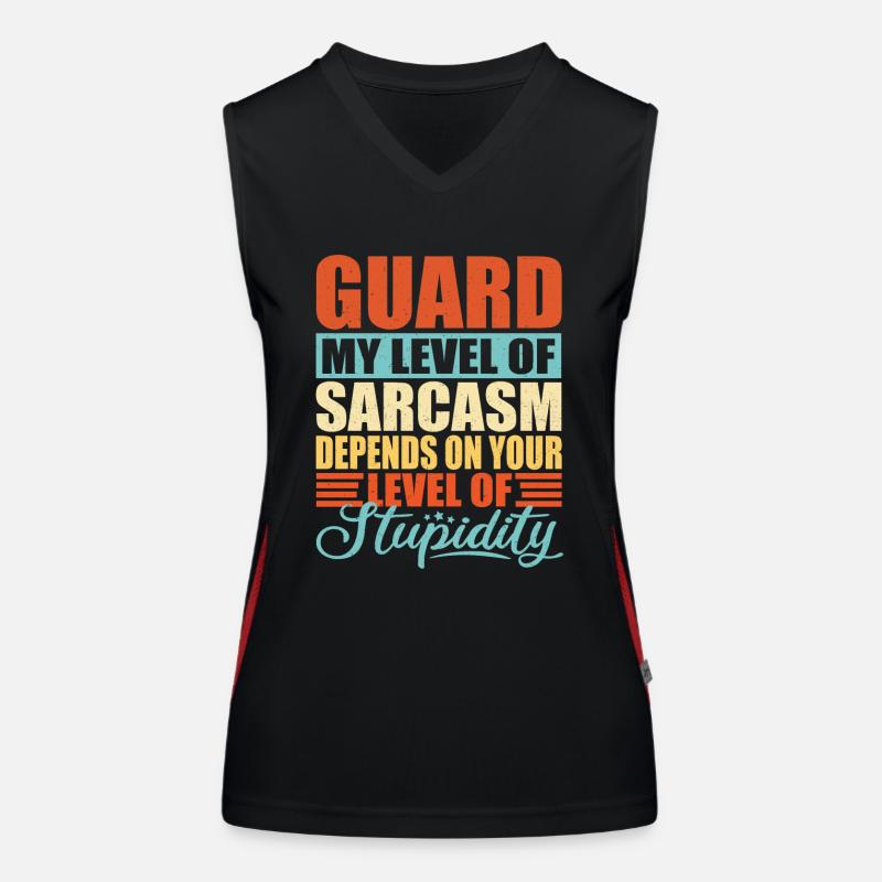 Security Guard Guard Guard Gift Women's Functional Contrast Tank Top