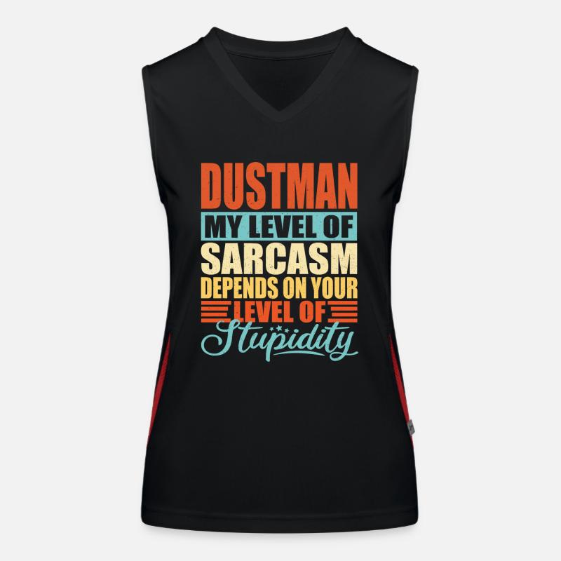 Garbage man Occupation Garbage collection Garbage worker Women's Functional Contrast Tank Top