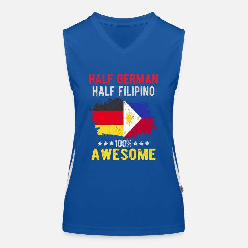 Half German half Filipino Women's Functional Contrast Tank Top