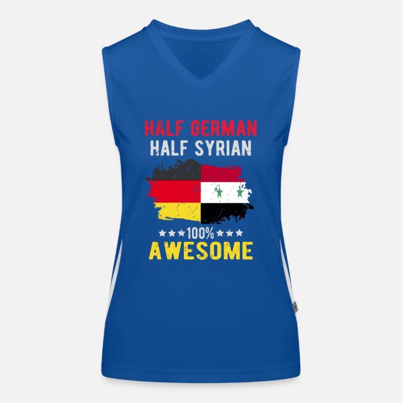 Moitié allemande moitié syrienne Débardeur respirant contrasté Femme