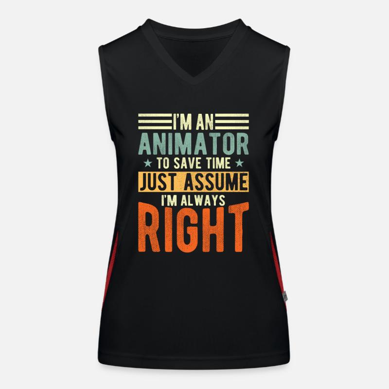 Animator Funktionelles Kontrast-Tank Top für Frauen