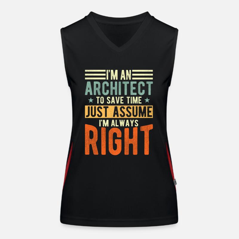 Architecte Débardeur respirant contrasté Femme