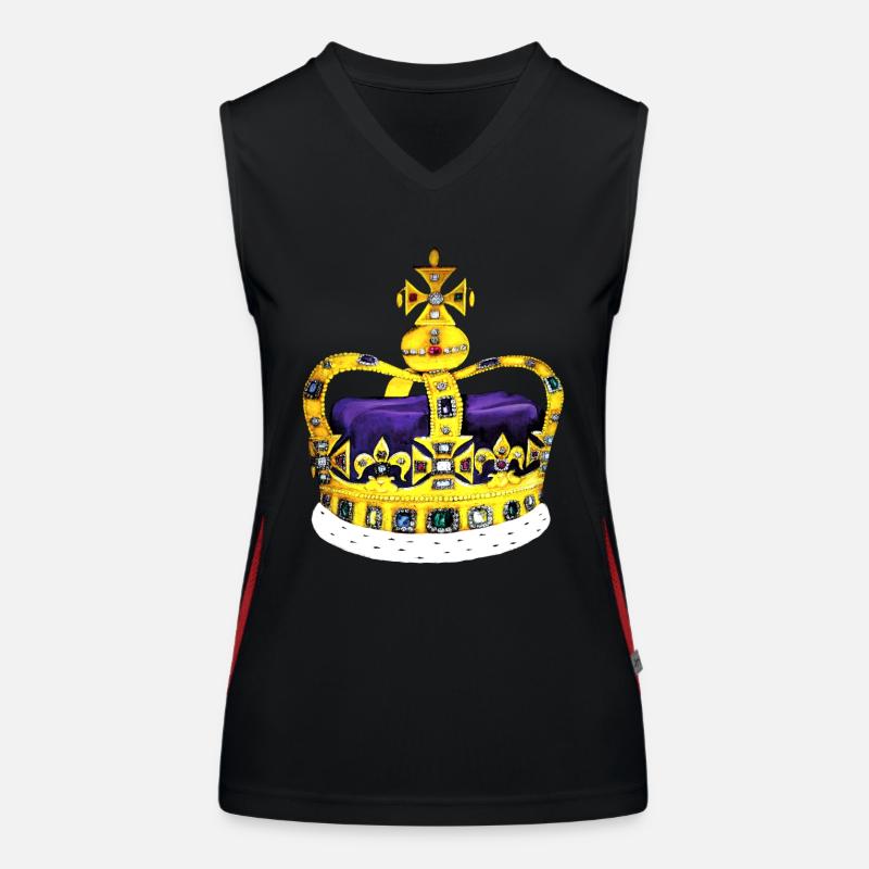 Die Über - Krone Funktionelles Kontrast-Tank Top für Frauen