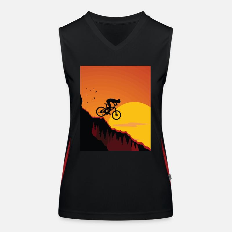 VTT, vélos, cyclisme Débardeur respirant contrasté Femme