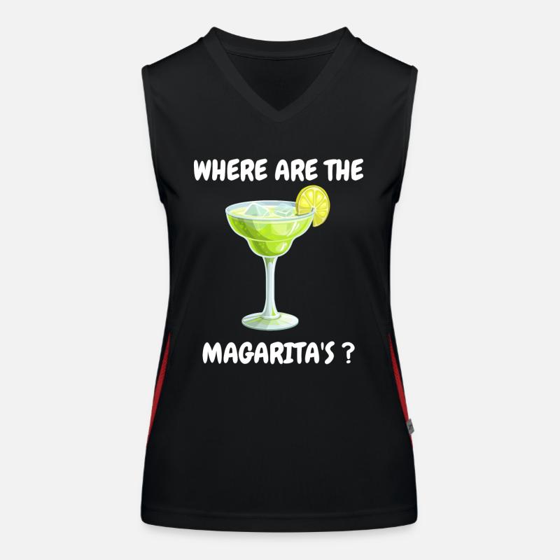 Where are the Magarita Geschenk Junggeselleabschie Funktionelles Kontrast-Tank Top für Frauen