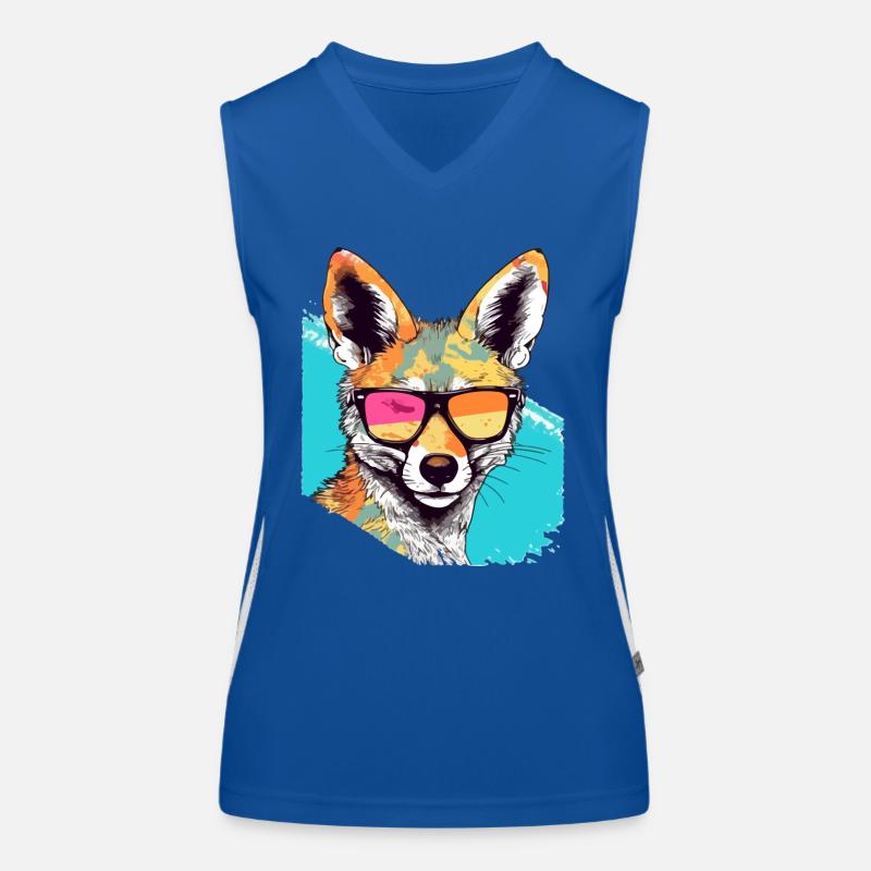 Jacky der Schakal Funktionelles Kontrast-Tank Top für Frauen