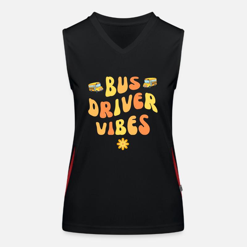 Vibrations du chauffeur de bus Débardeur respirant contrasté Femme
