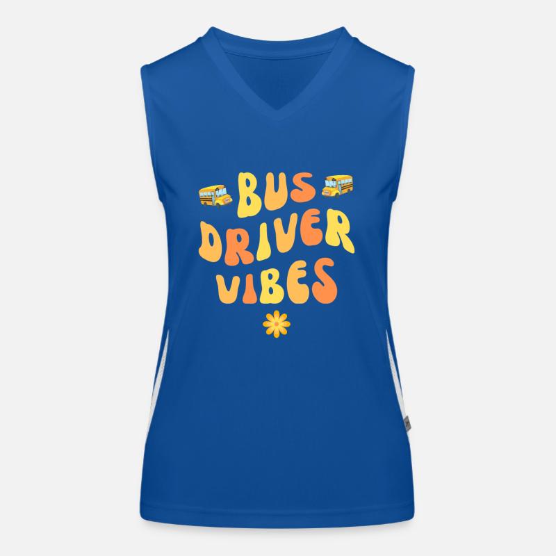 Vibrations du chauffeur de bus Débardeur respirant contrasté Femme