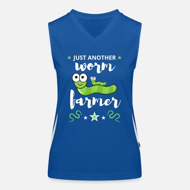 Nur ein weiterer Wurmzüchter Funktionelles Kontrast-Tank Top für Frauen