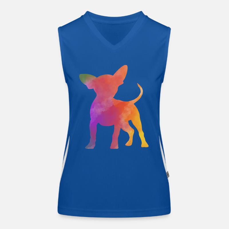 Rainbow Chihuahua Women's Functional Contrast Tank Top
