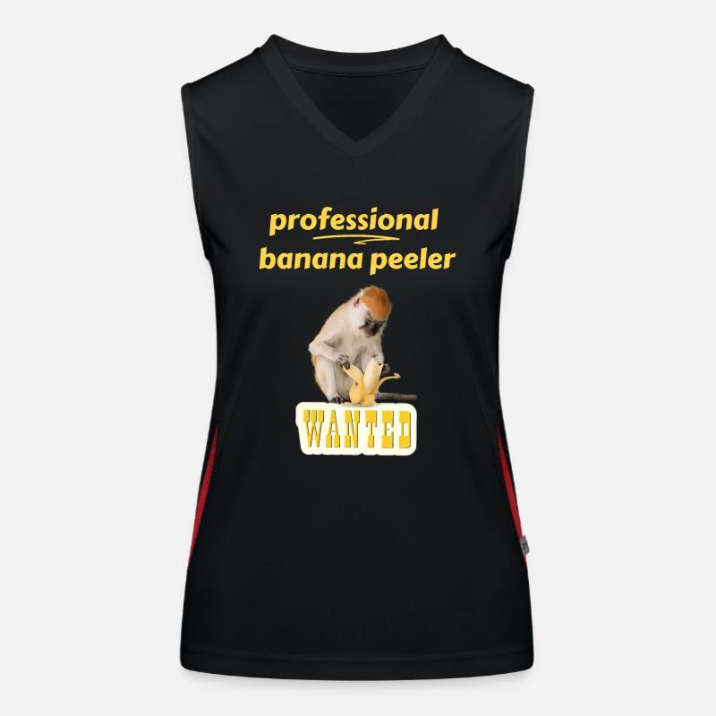 Éplucheur de banane professionnel Funny Monkey Débardeur respirant contrasté Femme