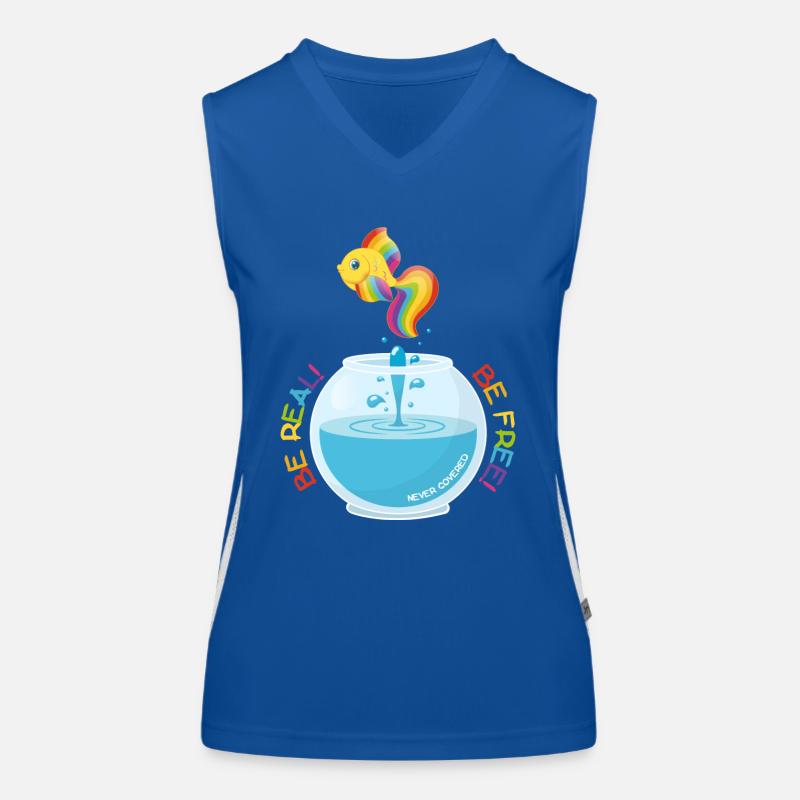 Be Real! Be Free! Women's Functional Contrast Tank Top