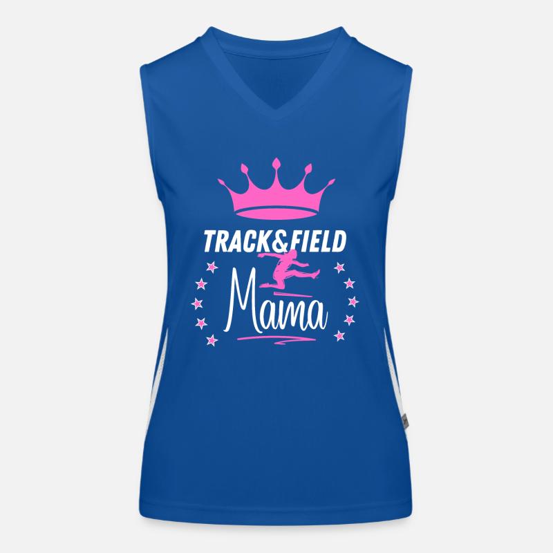 Track and Fiels Mama Queen Women's Functional Contrast Tank Top