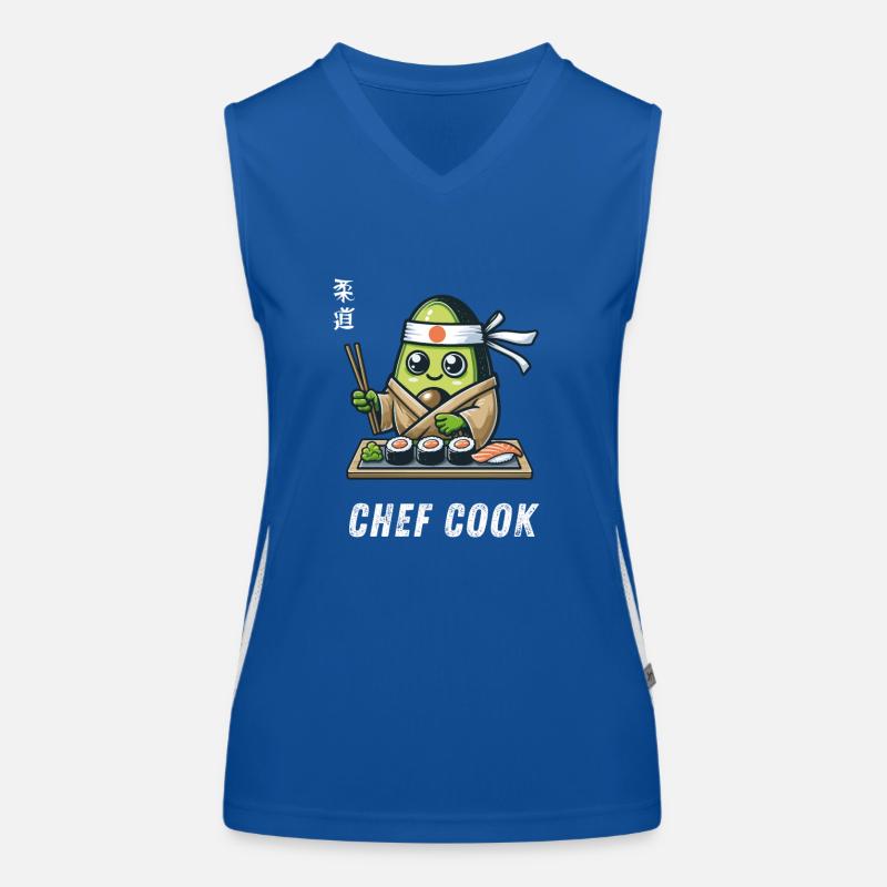 Chef Cuisinier Avocat Cuisson Grill Master Débardeur respirant contrasté Femme