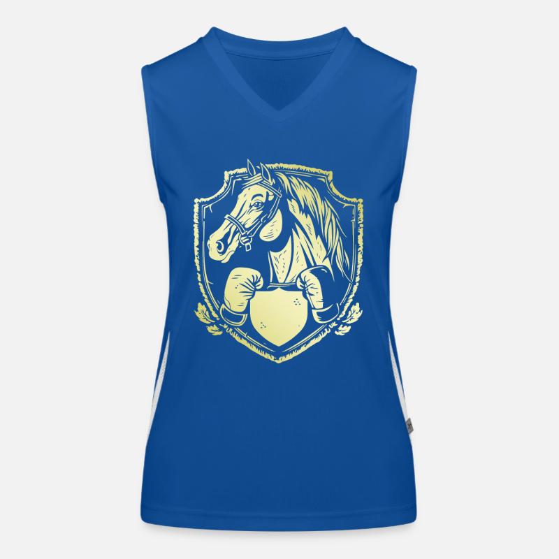 Pferd Boxer Funktionelles Kontrast-Tank Top für Frauen