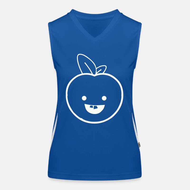 apfel smile Funktionelles Kontrast-Tank Top für Frauen