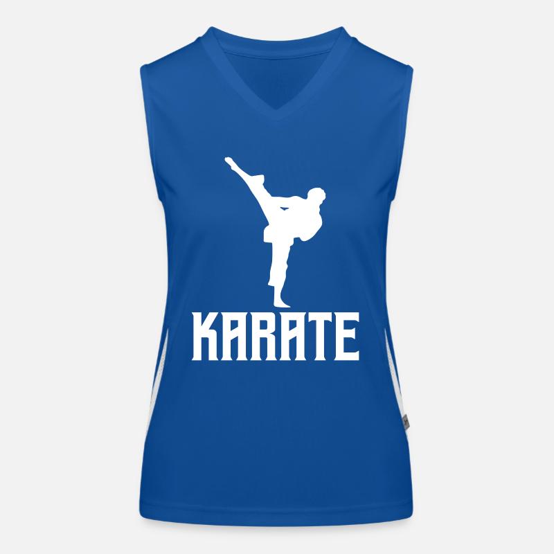 karate Funktionelles Kontrast-Tank Top für Frauen