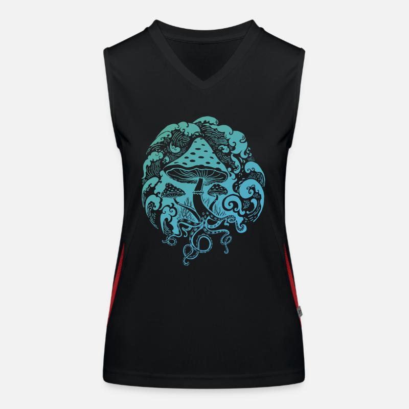 Toadstool Octopus Octopus Women's Functional Contrast Tank Top
