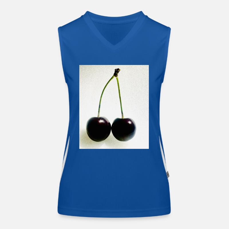 Kirsche Funktionelles Kontrast-Tank Top für Frauen