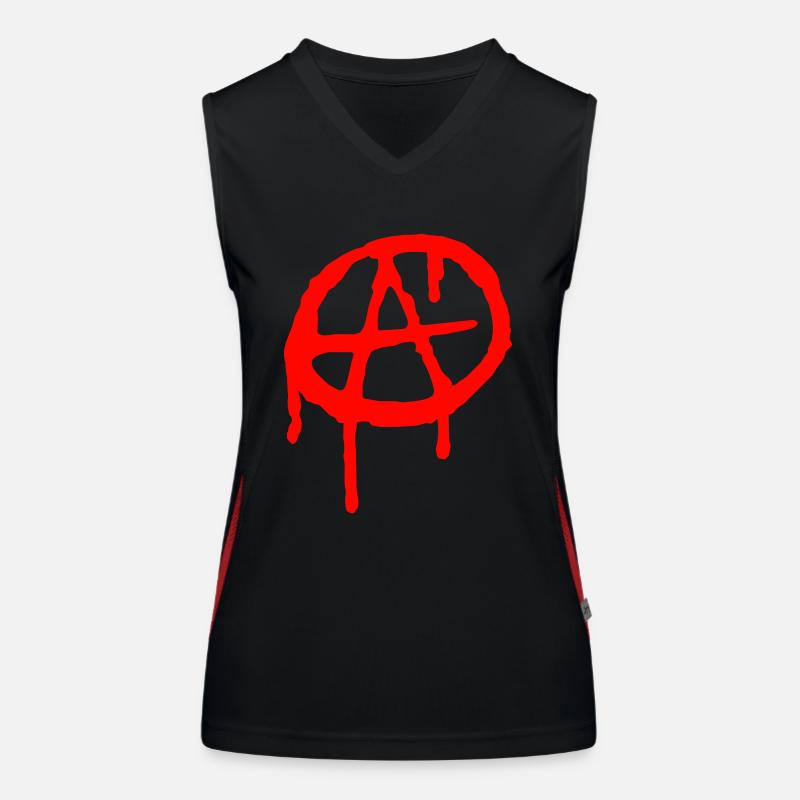 Anarchy A Funktionelles Kontrast-Tank Top für Frauen