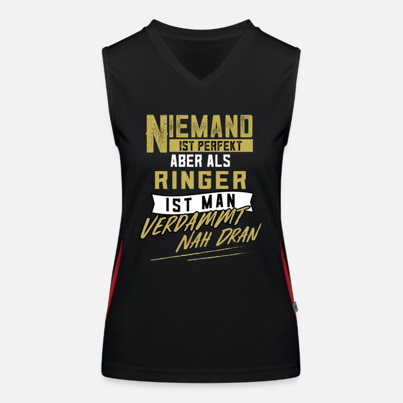 Ringer Ringen Ringkampf Freistilringen Geschenk Funktionelles Kontrast-Tank Top für Frauen