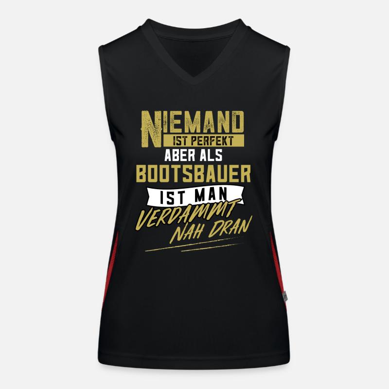 Bootsbauer Schiffsbauer Schiffbau Bootsbau Funktionelles Kontrast-Tank Top für Frauen