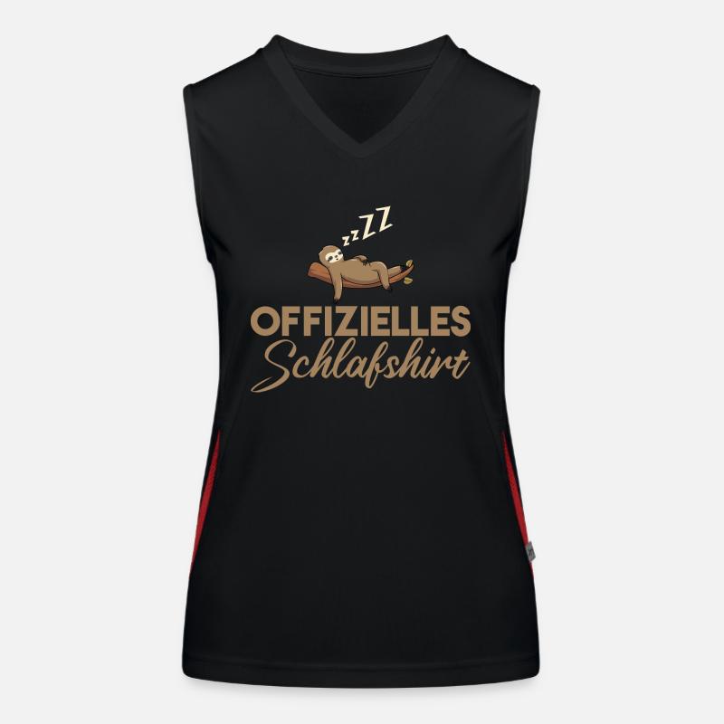 Schlummer-Spaß Funktionelles Kontrast-Tank Top für Frauen