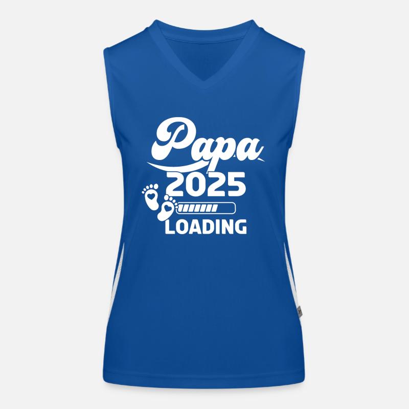 Papa 2025 Loading Funktionelles Kontrast-Tank Top für Frauen