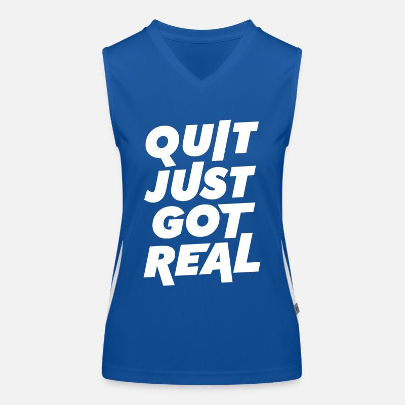 Arrêter devient réel Débardeur respirant contrasté Femme