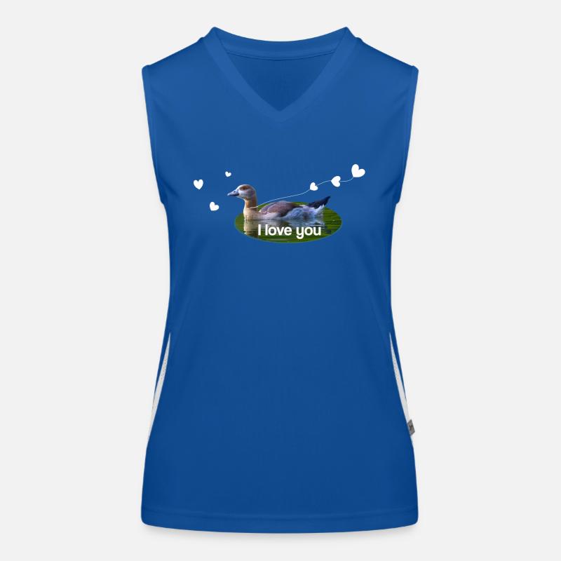 I love you Women's Functional Contrast Tank Top