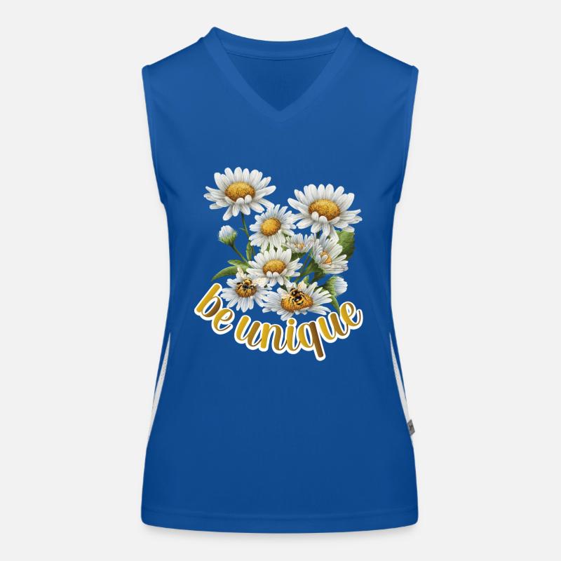 Be Unique, Meadow Flower, Bees Women's Functional Contrast Tank Top