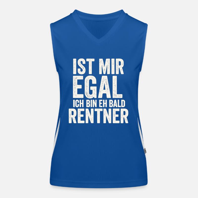 Ist mir egal, ich bin eh bald Rentner Funktionelles Kontrast-Tank Top für Frauen