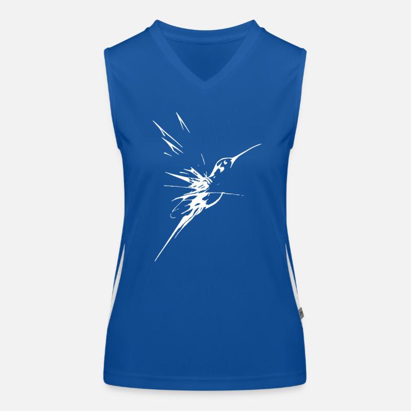 Kleiner Kolibri Funktionelles Kontrast-Tank Top für Frauen