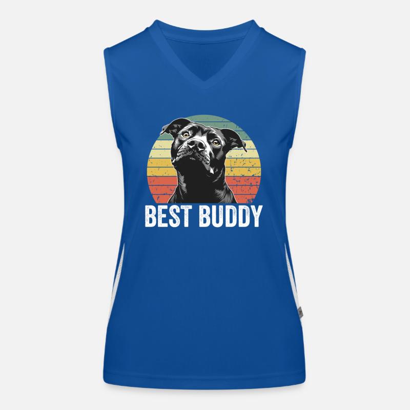 Best Buddy Pitbull - Conception de chien Débardeur respirant contrasté Femme