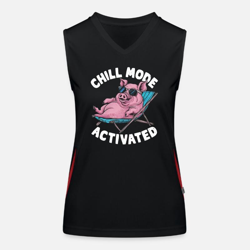 Mode Chill activé Débardeur respirant contrasté Femme