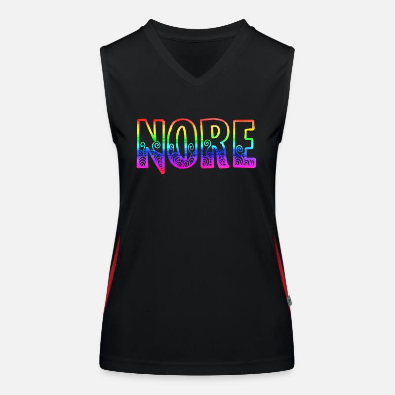 nore rs regenboren Débardeur respirant contrasté Femme