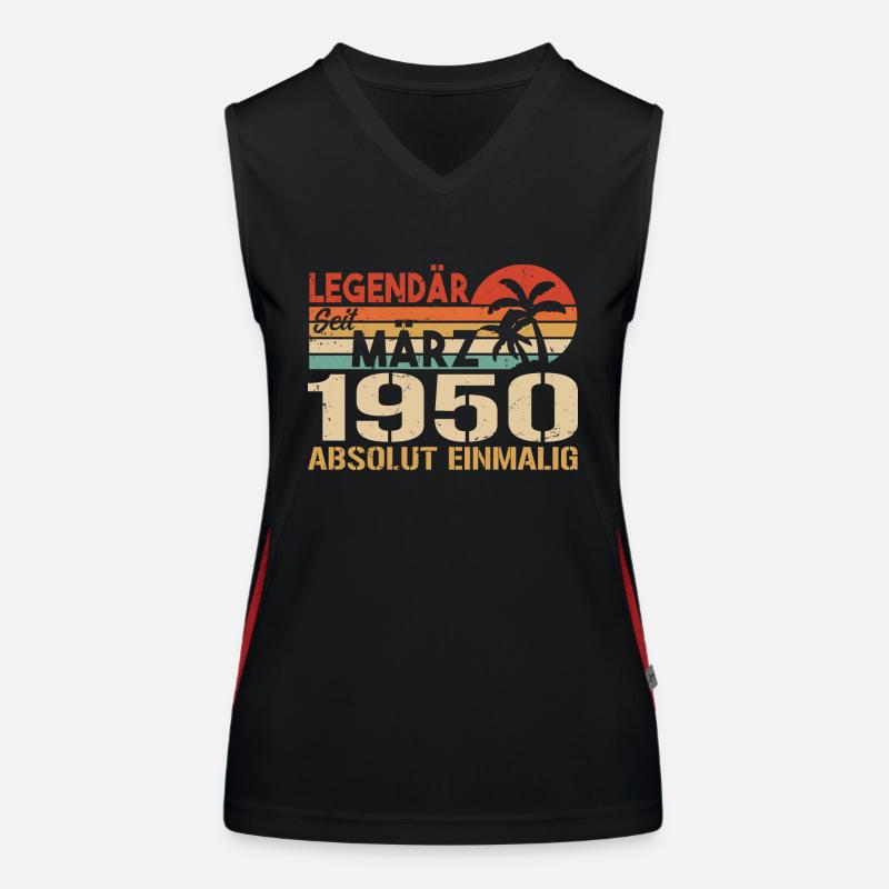 Legendär Seit März 1950 - Absolut Einmalig Funktionelles Kontrast-Tank Top für Frauen