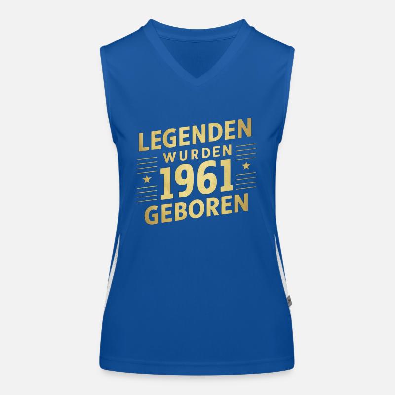 Legenden Wurden 1961 Geboren Funktionelles Kontrast-Tank Top für Frauen