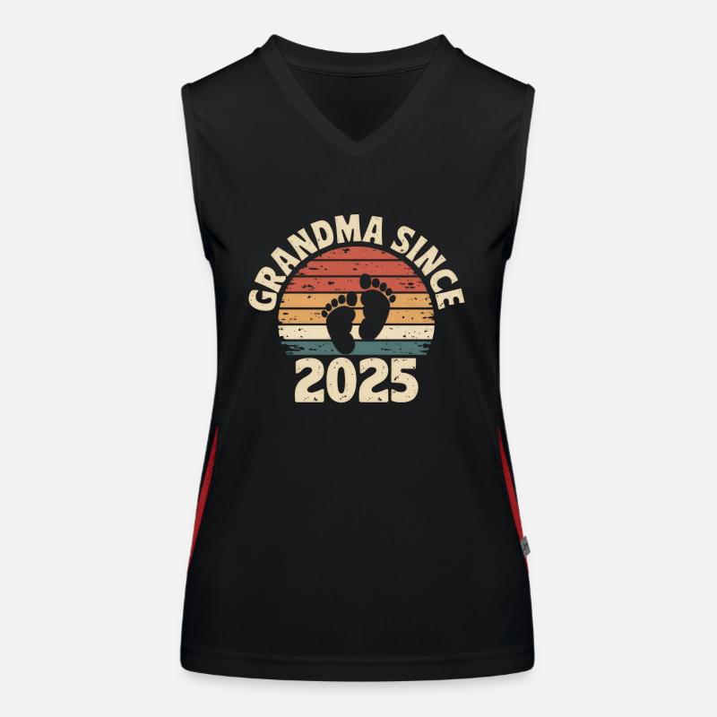 Grandma Since 2025 Funktionelles Kontrast-Tank Top für Frauen