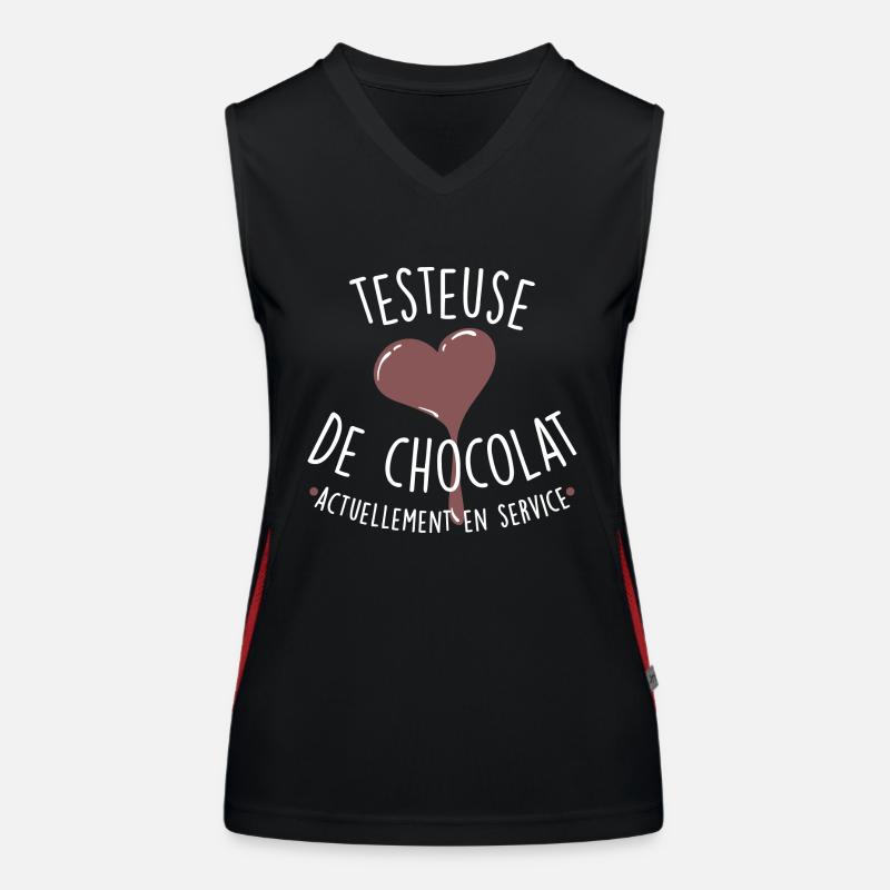 Testeuse de chocolat Débardeur respirant contrasté Femme