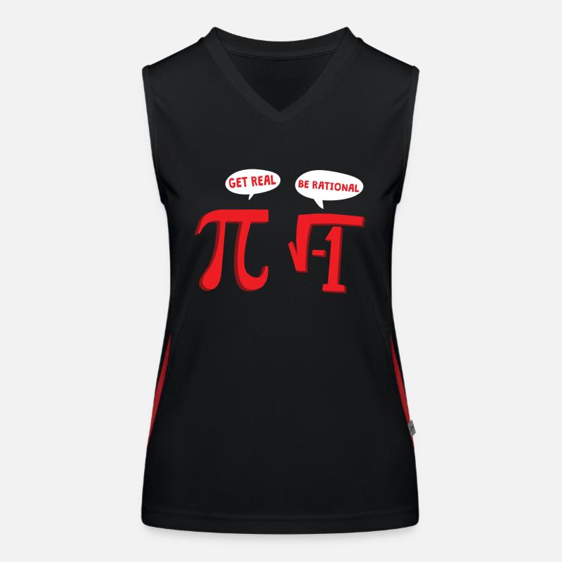 MATHS GETS REAL Funktionelles Kontrast-Tank Top für Frauen