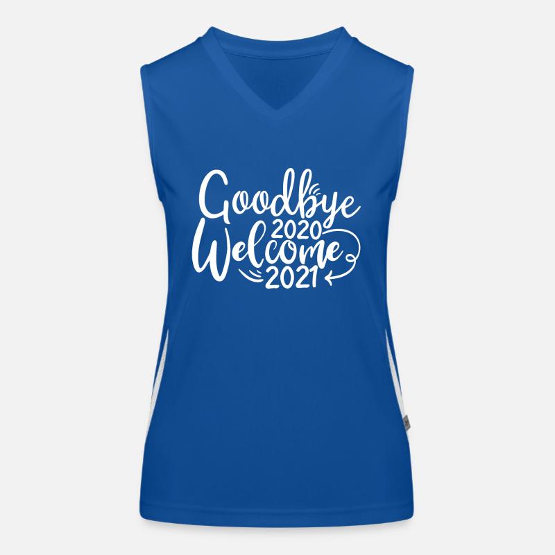 Abschied 2020 Willkommen 2021 Funktionelles Kontrast-Tank Top für Frauen