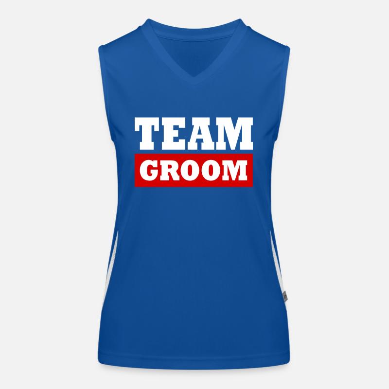 Team groom Débardeur respirant contrasté Femme