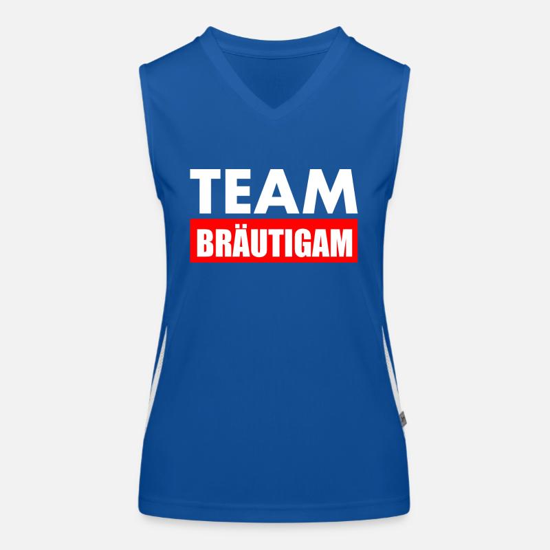 Team bräutigam Funktionelles Kontrast-Tank Top für Frauen